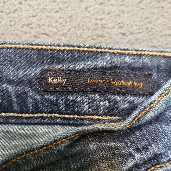 Citizens of Humanity Jeans Womens 28 Blue Kelly Low Rise Boot Cut Distressed - Picture 3 of 13